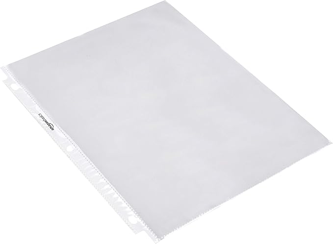 Amazon Basics Sheet Protectors for 3 Ring Binder, Heavyweight, Polypropylene - Image 4