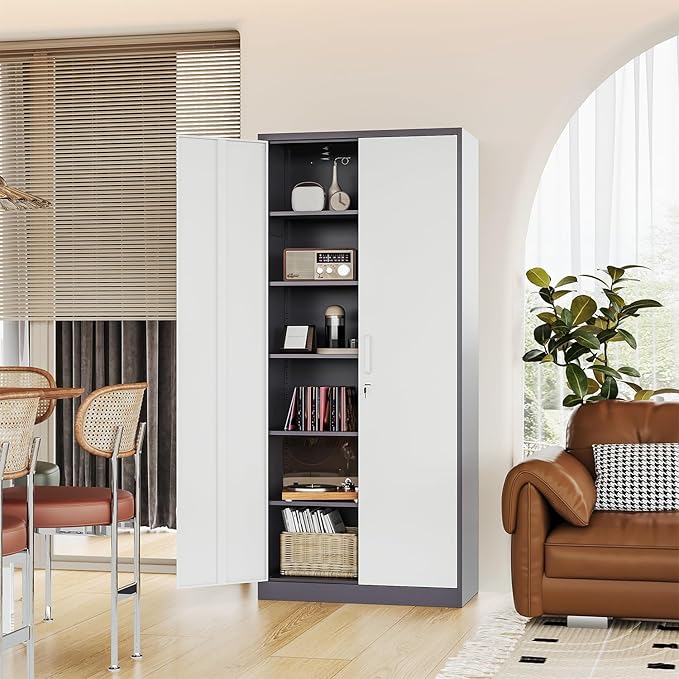 Metal Storage Cabinet-72” Tall Steel File Cabinets - Image 8
