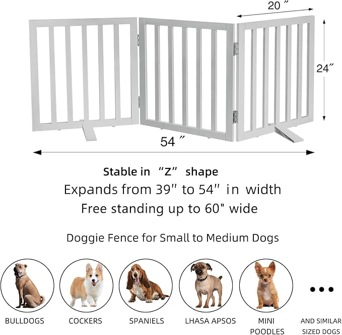 ZJSF Freestanding Indoor Dog Gate - Image 6