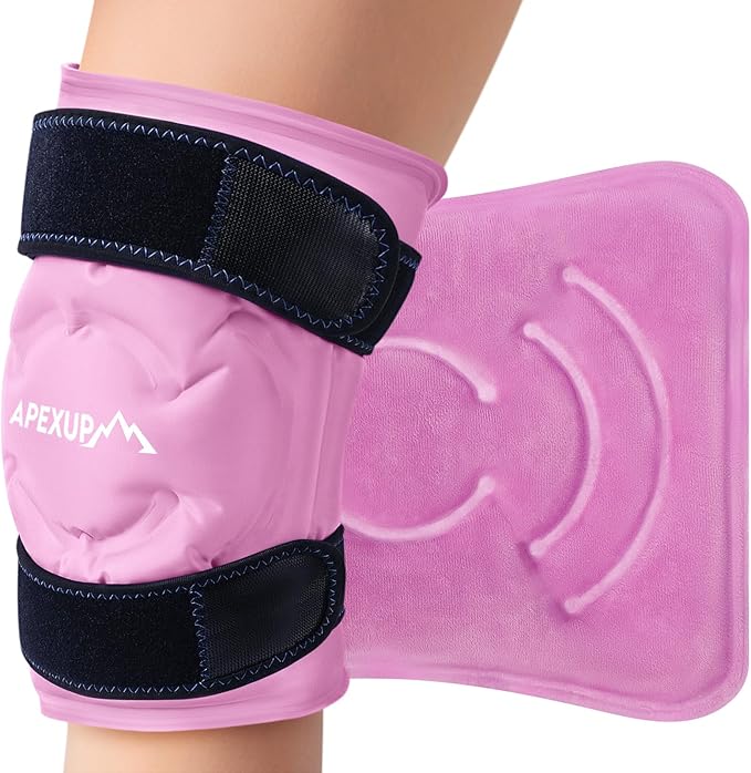 APEXUP Ice Pack for Knee Pain Relief, Large Reusable Wrap After Surgery by APEXUP