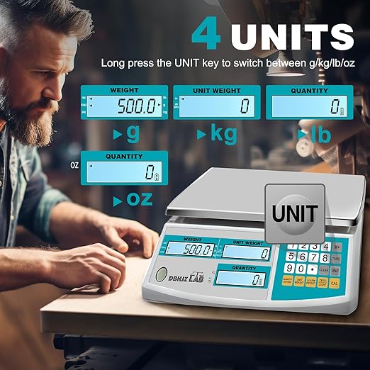 Industrial Counting Scale 15kg/33lb x 0.1g Digital Inventory Counting Scale - Image 3