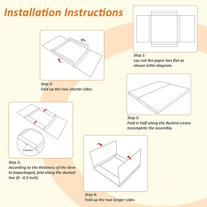 HORLIMER 12.8x12.8x1 Vinyl Record Shipping Boxes Set of 25, Moving Storage - Image 5