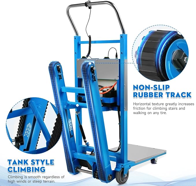 Electric Stair Climbing Dolly, 1250W Electric Stair Climbing Hand Truck - Image 3