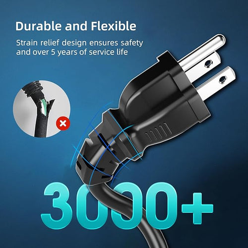150 FT Outdoor Extension Cord Waterproof, 3-Prong Power Cord, 16 AWG SJTW - Image 2