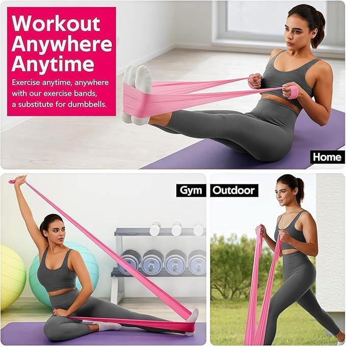18PCS Resistance Bands Bulk, Non-Latex Physical Therapy Bands, Professional - Image 7