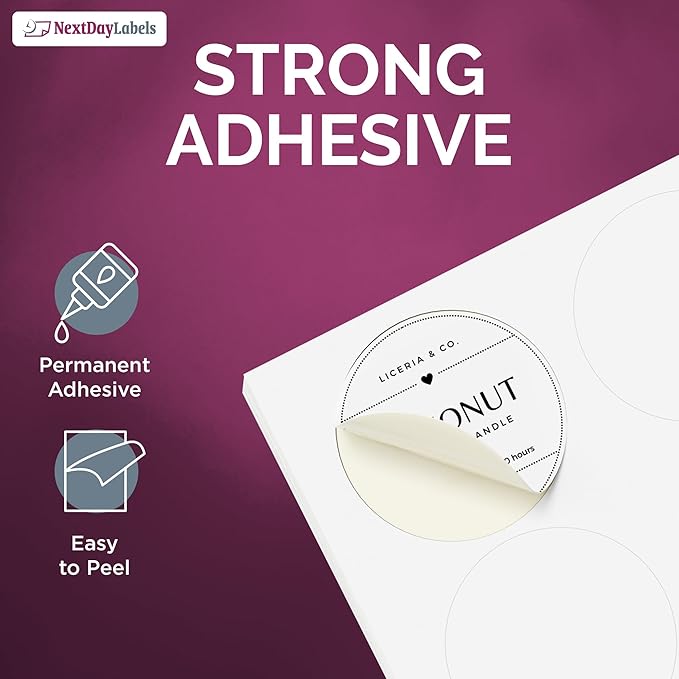 NextDayLabels - 3.33 Inch Round Stickers - Image 6