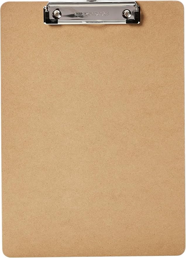 Amazon Basics Hardboard Office Clipboard, Letter Size - Image 2