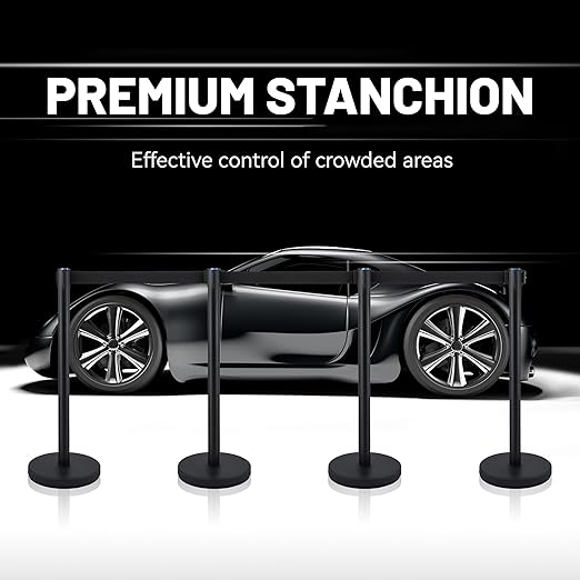 6-Pack Black Stanchion Posts - Image 3