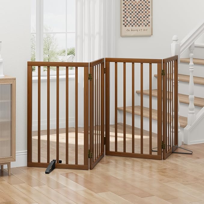 Dog Gates for Doorways, Tall Dog Gate Indoor, Foldable Pet Gates for Doorways - Image 4