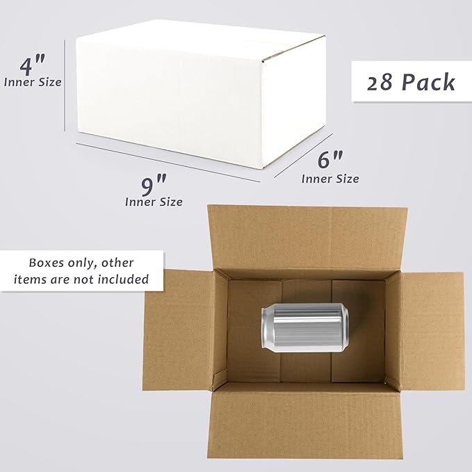 Frametory 9x6x4 Pack of 28 Corrugated Cardboard Packing Shipping Mailing Moving - Image 2
