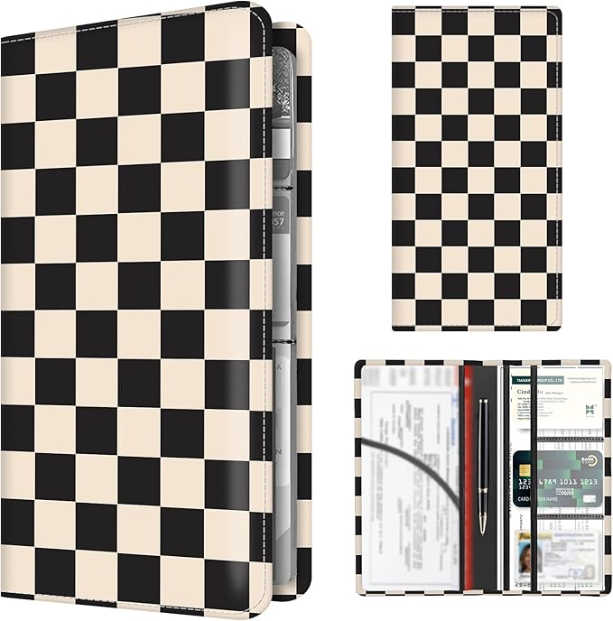 Premium Car Registration and Insurance Card Holder, Cute PU Leather Car by Unknown