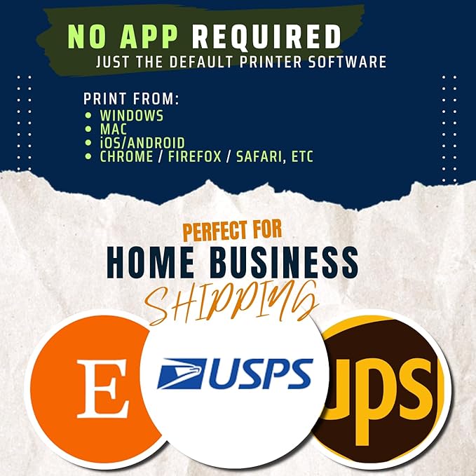 JETZAP Pre-Cut 4x6 Shipping Labels | Work on Most Inkjet and Laser Printers | - Image 5