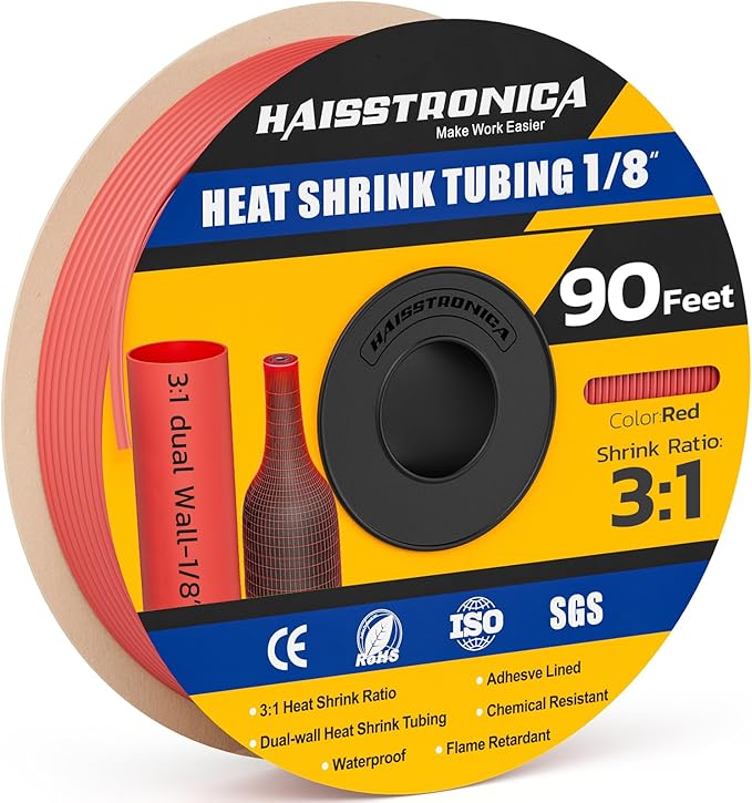 haisstronica 3:1 Heat Shrink Tubing, Shrink Ratio Adhesive Lined Marine Grade by HAISSTRONICA
