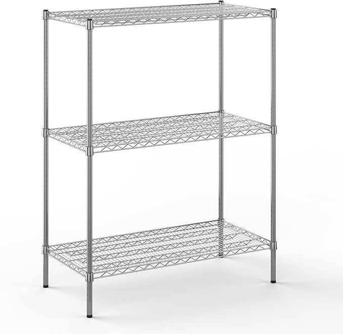 21" Deep x 42" Wide x 54" Height Wire Shelving Kit | 3-Tier | NSF Commercial by Regal+Altair