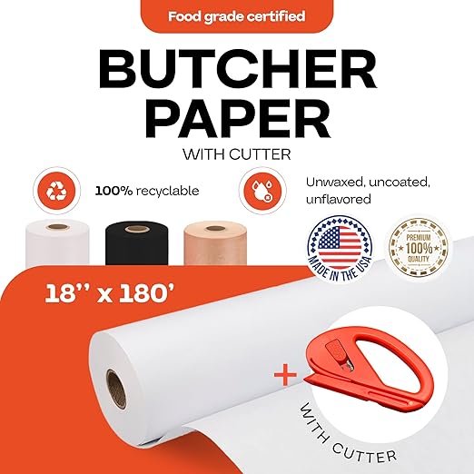 White Butcher Paper 18" x 2160" - Image 2