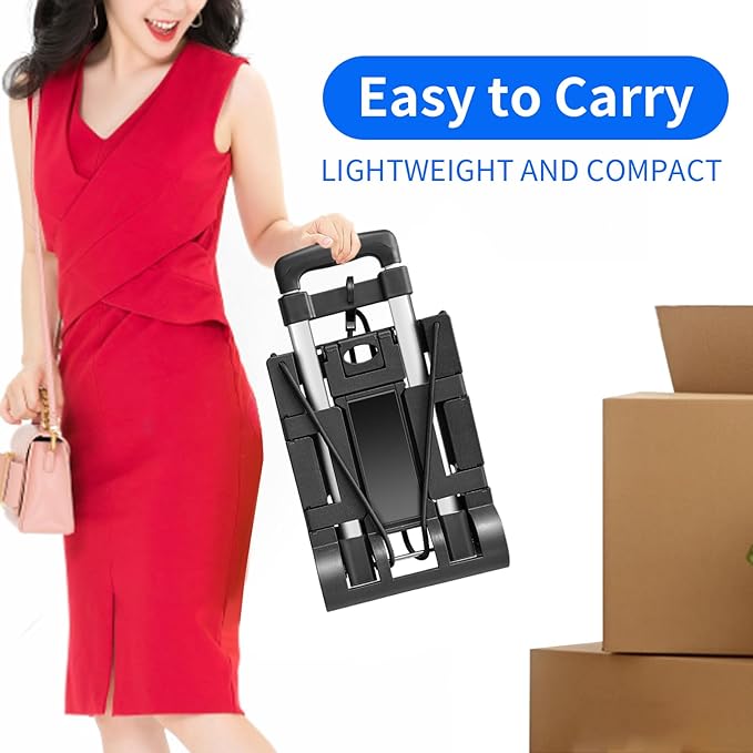 Aluminum Folding Hand Trucks, Small Folding Hand Truck Dolly - Image 3