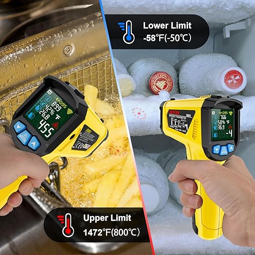 MESTEK Infrared Thermometer Gun, Non-Contact Digital Laser Thermometer - Image 6