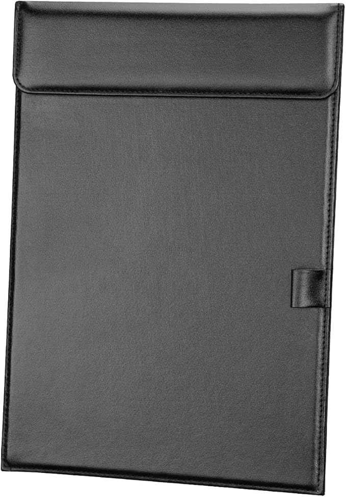 KINGFOM PU Leather Hardboard Office Clipboard, Magnetic Clip A4 Letter Size - Image 3
