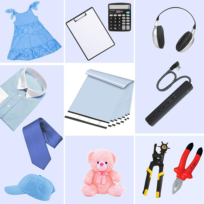 Poly Mailers 10x13 Inch 200 Pcs, Light Blue Shipping Bags, Mailing Envelopes - Image 5
