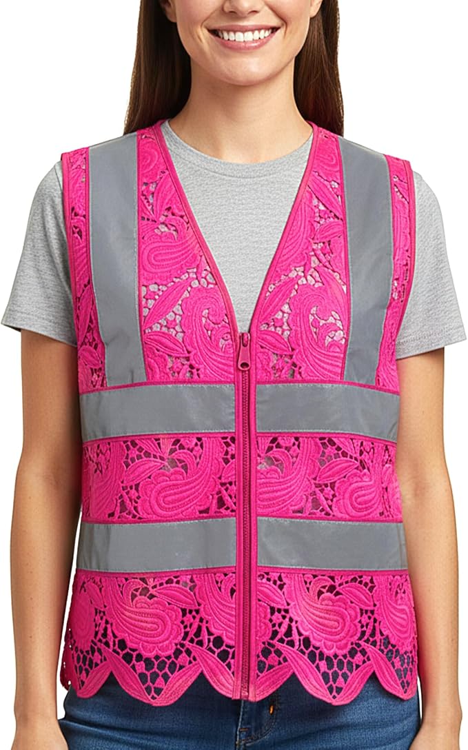 Lace-Mesh Safety Vest for Women & Men - Image 2