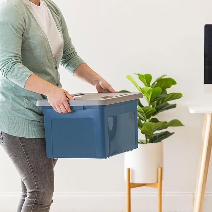 IRIS USA File Box Plastic File Organizer - Image 9
