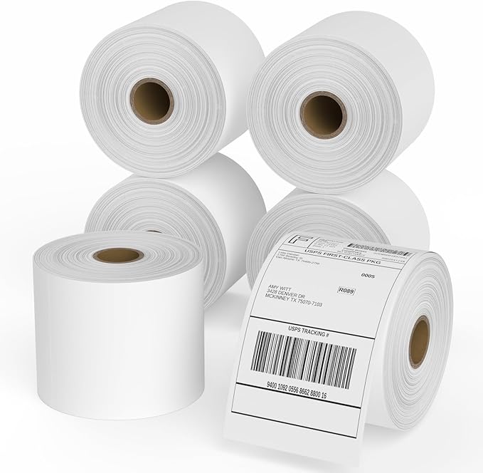 12 Rolls 4x6 Direct Thermal Shipping Labels 450 Labels/Roll Compatible by TAPSIN