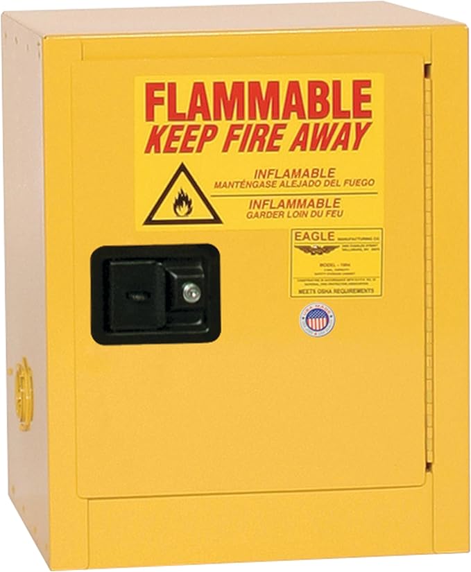 Eagle American Made 4 Gallon F﻿lammable Liquid Storage Cabinet, Manual-Close - Image 3