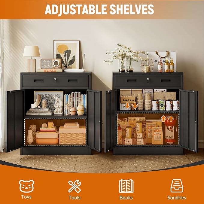 BESFUR 36" H Metal Cabinet - Image 7