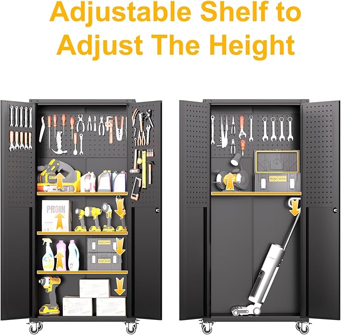 71"H Metal Storage Cabinet - Image 4