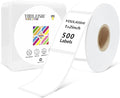 1X2 inch Label Stickers Roll for Thermal Printer 500PCS White Colored Removable by YOULAISHI