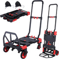 2-in-1 Folding Hand Truck Dolly 330LB Load Carrying, Hand Truck Foldable Dolly by JJSMKCH