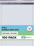 White Poly Bubble Mailers 8.5x12 inch #2 | Self Seal Padded Envelopes | by MAILERVIEW