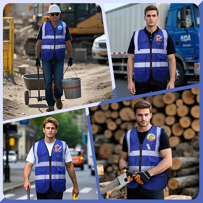 BeautyWill Custom Safety Vest Customized Logo Class 2 High Visibility - Image 6