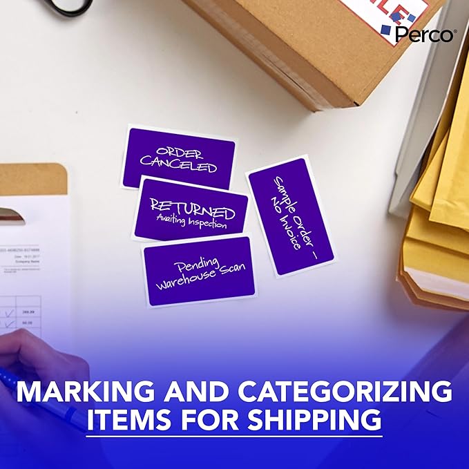 Perco Purple Labels 3x5 Inch 500 Stickers/Roll - Image 6