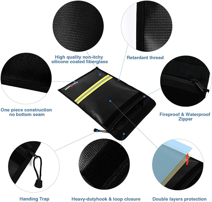 Fireproof Waterproof Money Document Bag - Image 3