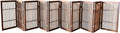Pet Dog Gate Strong and Durable Freestanding Folding Acacia Hardwood Portable by Urnporium