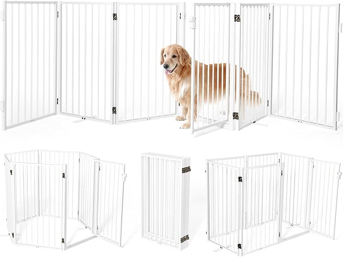Metal Freestanding Dog Gates by WeLovePetsAsMuchAsYouDo