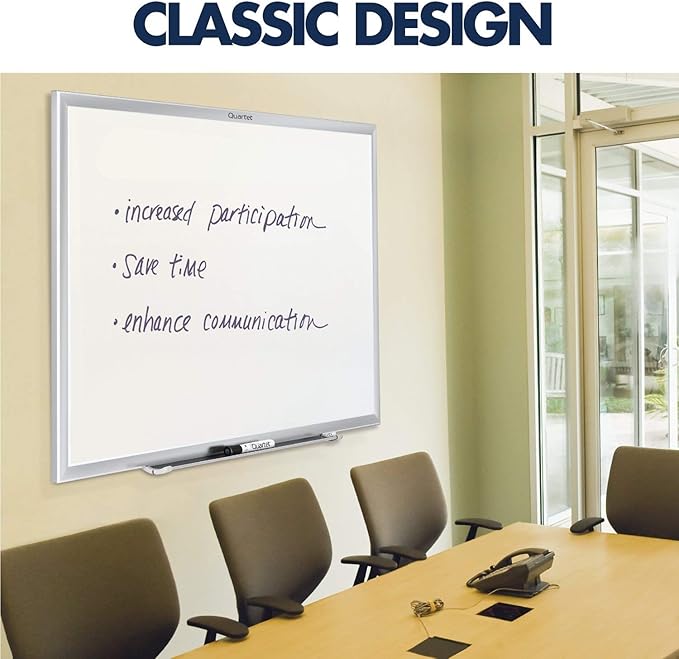 Quartet Magnetic Dry Erase White Board, Nano-Clean Surface Resists Ink Stains - Image 2