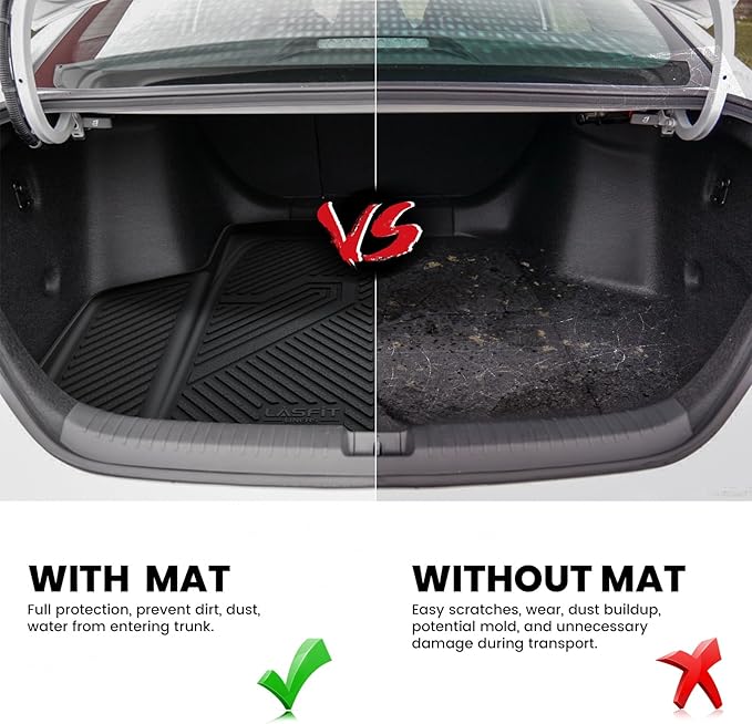 LASFIT Trunk Mat for Honda Accord Seden 2026 2025 2024 2023 2022 2021 2020 2019 - Image 4