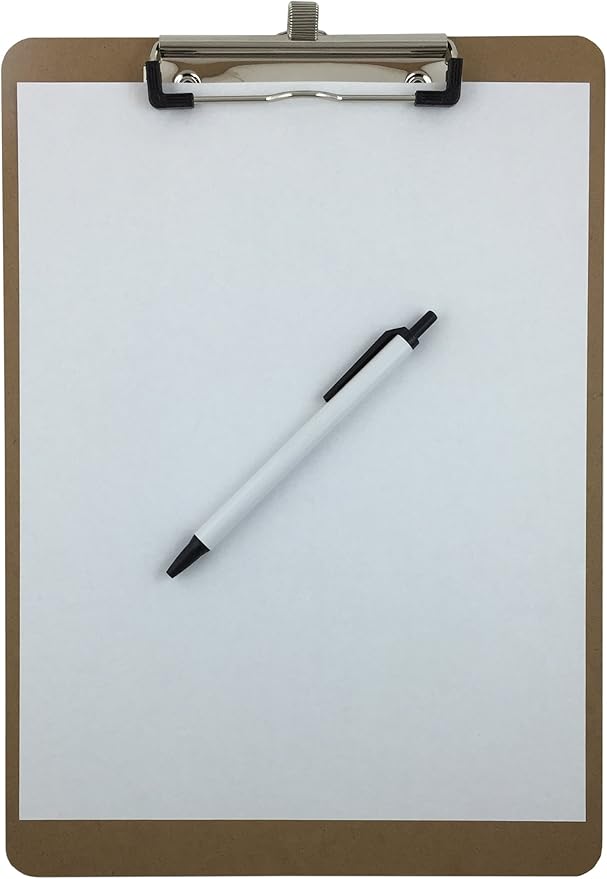 Pen Holder Clipboard, Letter Size, Low Profile Clip - Image 5