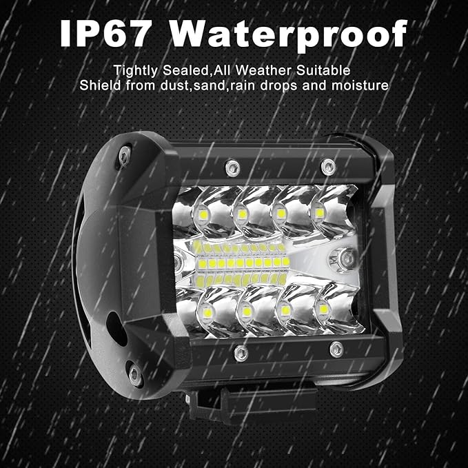 8PCS LED Pods, 4 Inch 60W Light Bar, 8 Pack White Lights - Image 3