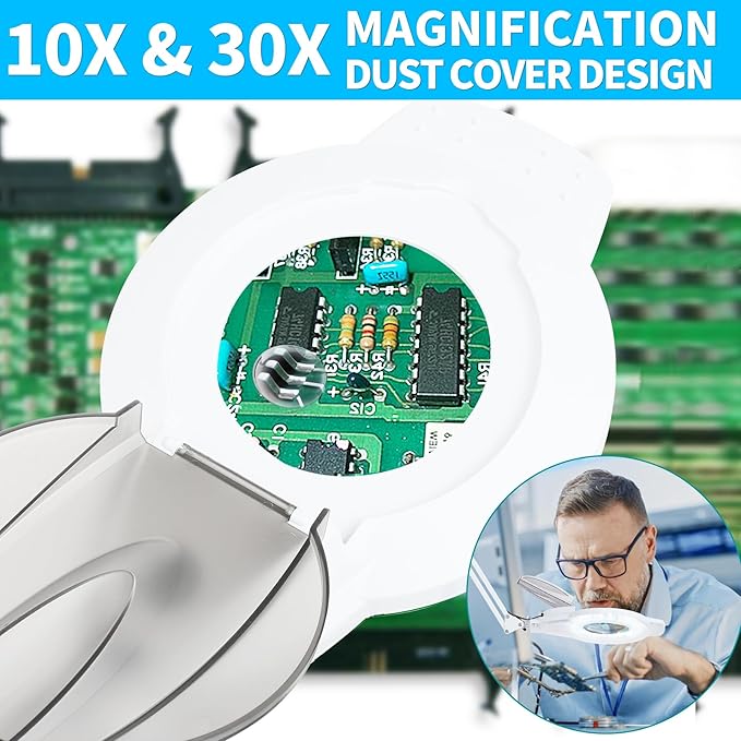 KIRKAS 10X & 30X Magnifying Glass - Image 3