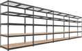 HOMEDANT 5 Tier Storage Shelves Adjustable Laminated Boltless Garage Metal by TheBestOrganizingSolution