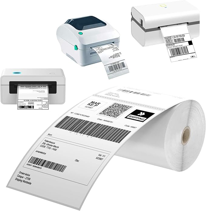 Direct Thermal Labels 4x6-450 Labels/Roll, Thermal Shipping Labels - Image 2