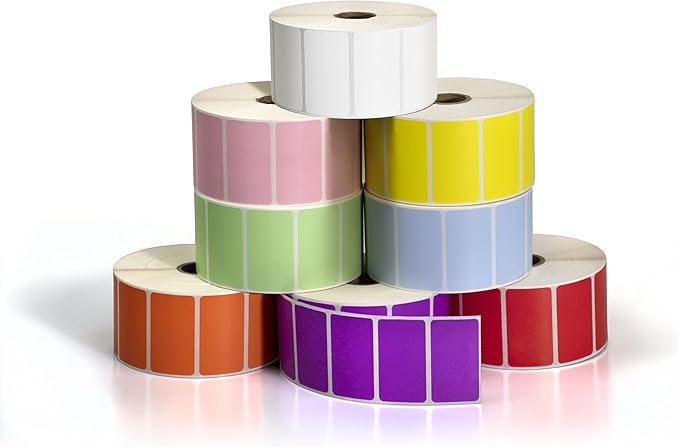 2.25" X 1.25" Direct Thermal Perforated Stickers Labels by KENCO