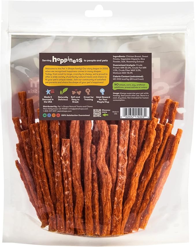 Pet 'n Shape Chik 'n Sweet Potato Stix Dog Treats – Made and Sourced in the USA - Image 2