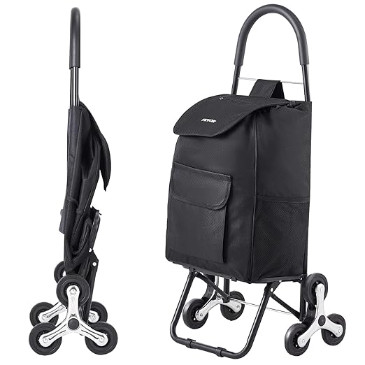 VEVOR Stair Climber Cart, 36L Capacity, Grocery Cart Laundry Stair Climbing by VEVOR