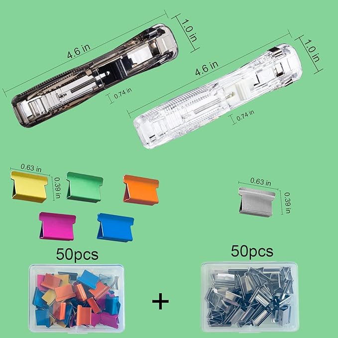Reusable Portable Paper Clam Clip Dispenser Refill Clips, 40 Sheet - Image 2