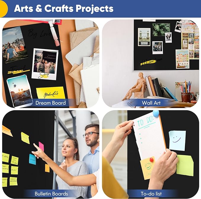 Vanhench Black Art & Construction Paper 17.6"×670", Moving Supplies, Poster - Image 3