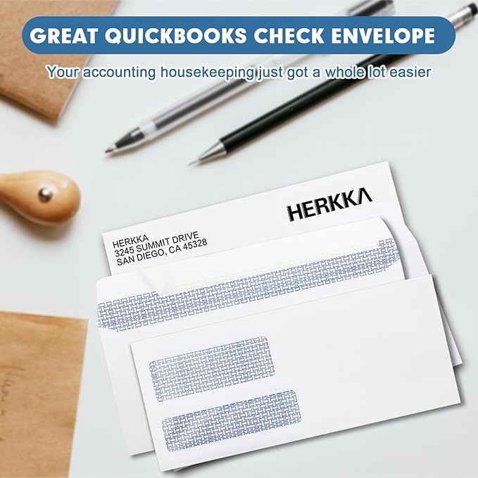 #9 Double Window Security Envelopes, HERKKA No.9 Double Window Business - Image 5